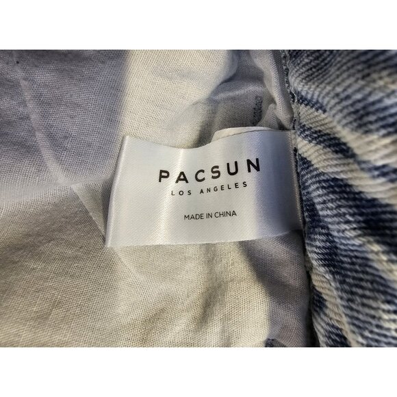 PACSUN Jeans Womens Size 27 Mom Jean Blue & White Striped 100% Cotton - Picture 10 of 11